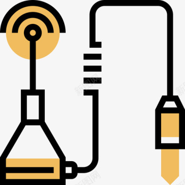 11ac天线汽车零件11黄色阴影图标图标