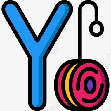 字母Y语音5线颜色图标图标