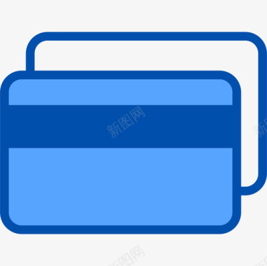 信用卡银行59蓝色图标图标