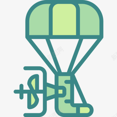 滑翔伞运输118双音图标图标