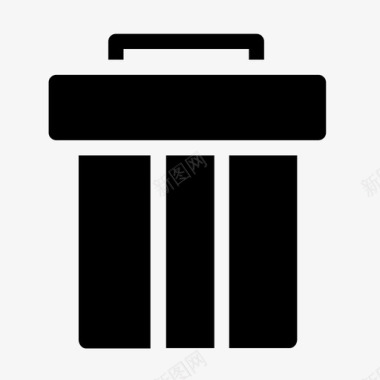 垃圾桶删除移动9字形图标图标