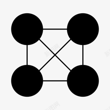 网络链接节点图标图标