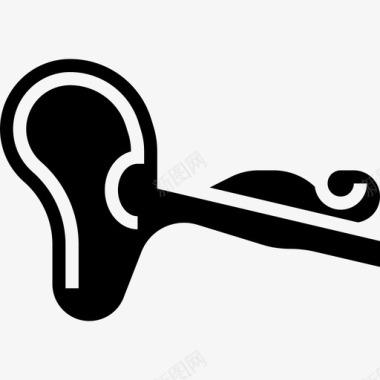 耳朵人体器官4字形图标图标