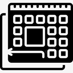 休假日历pto约会日历图标高清图片