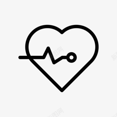 生命的心跳心跳生命医疗图标图标