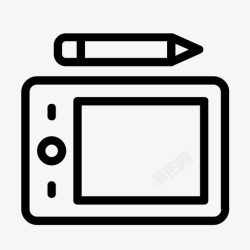 笔式笔式平板电脑设备小工具图标高清图片