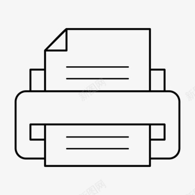 办公格纸张打印办公纸张图标图标