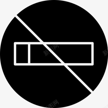 禁烟禁烟工业石油工业扎实图标图标