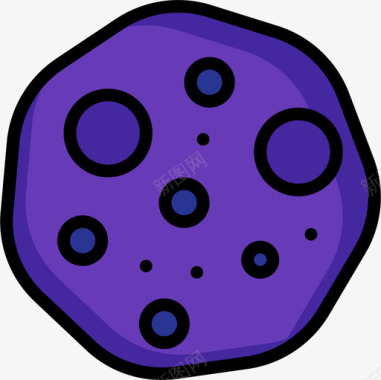 小行星天文学15线性颜色图标图标