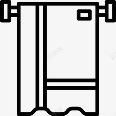 猫咪用品毛巾浴室用品5直线型图标图标