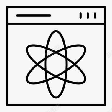 企业VI标识浏览器atominternet图标图标