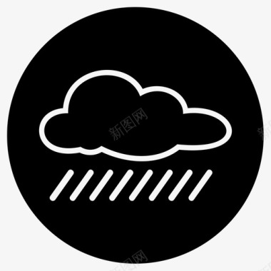 雨雨气候云图标图标