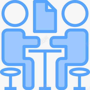 团队会议营销团队3蓝色图标图标