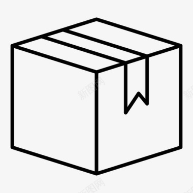 包装图标盒子纸箱送货图标图标