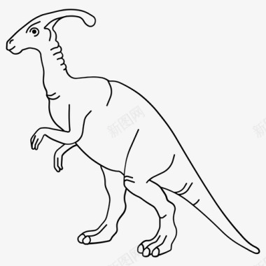 恐龙动物头骨恐龙动物地球图标图标