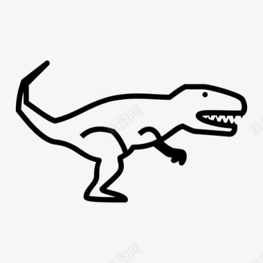 恐龙动物头骨霸王龙动物恐龙图标图标