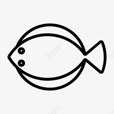 鲽鱼动物鱼图标图标