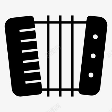 手风琴音频和声图标图标