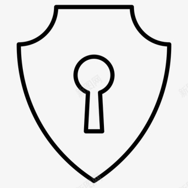 安全盾防病毒防护盾图标图标