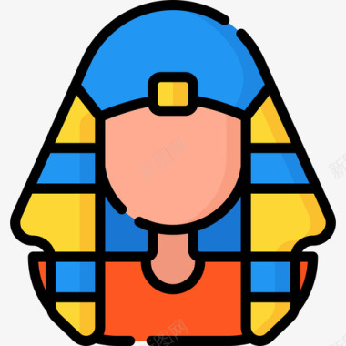 法老埃及23岁直系肤色图标图标