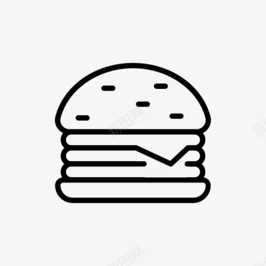 汉堡食物速食图标图标