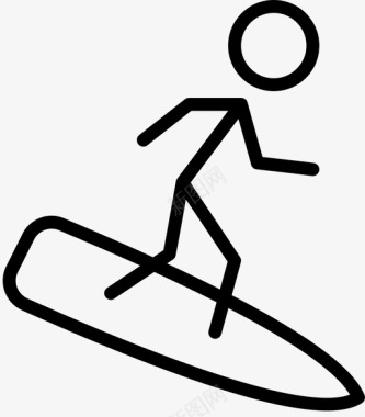 运动会标志冲浪骑马海滨图标图标