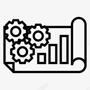 炫彩齿轮分析数据齿轮图标图标