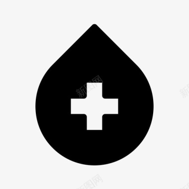 红十字标志血液治疗图标图标