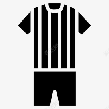 足球制服足球球衣图标图标