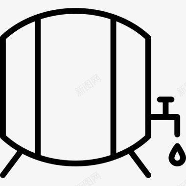 罐装啤酒桶装葡萄酒图标图标