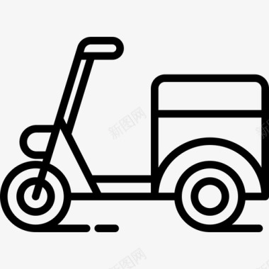 摩托车送货轻便摩托车图标图标