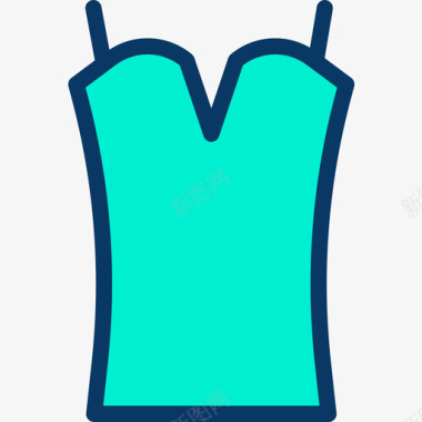 上衣服装与时尚5线性颜色图标图标