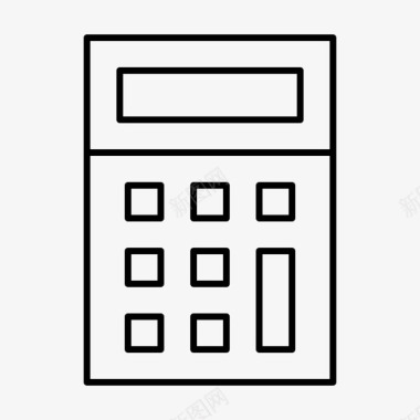 数学标识计算器计算数学图标图标