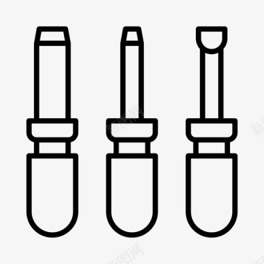 螺丝刀维修工具工具建筑工人木匠图标图标