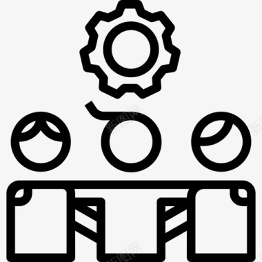 团队图标团队业务285直线型图标图标