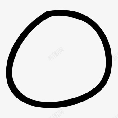圆圈手绘图标图标