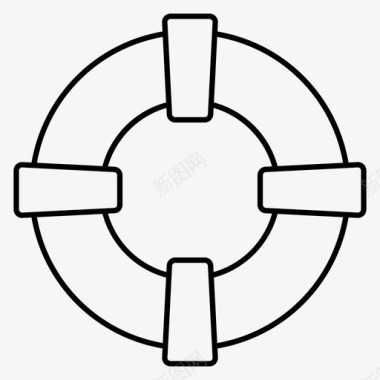 灾区救援救援救生管救生圈图标图标