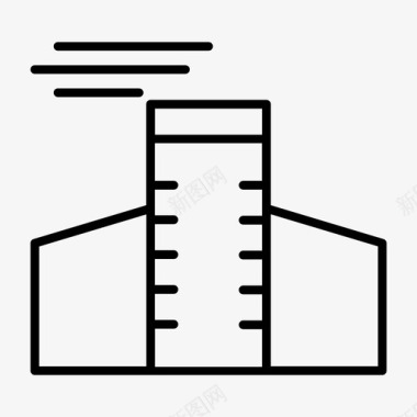 比赛用旗工厂建筑制造图标图标