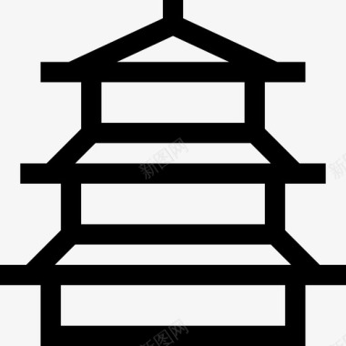 神殿忍者32线性图标图标