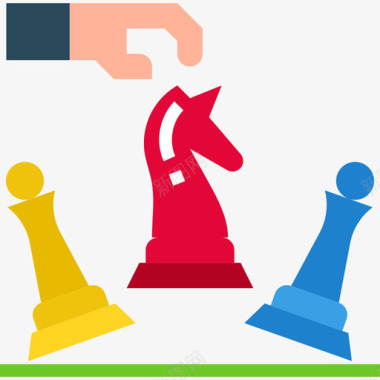 51素材国际象棋创业51平局图标图标