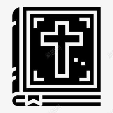 瓷文化圣经书基督教文化图标图标