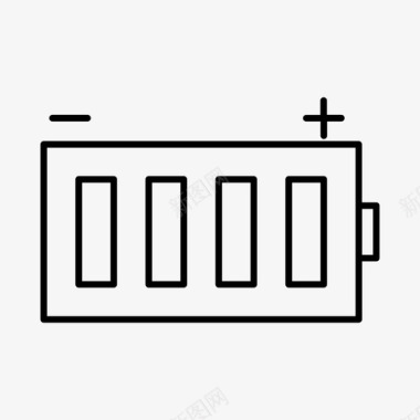 全电池蓄电池能量图标图标