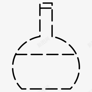 免抠梨膏瓶子瓶子伏特加饮料虚线图标图标