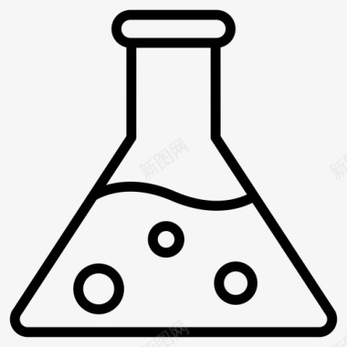 小烧杯烧杯锥形烧瓶实验图标图标