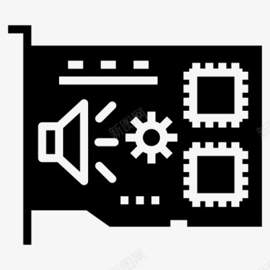 声卡电脑扩充卡电脑硬体图标图标