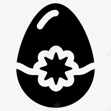 蛋壳装饰彩蛋复活节彩蛋图标图标