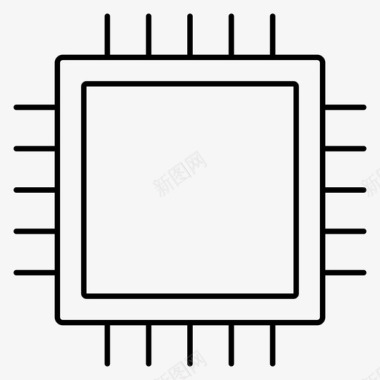 电路cpu芯片电路图标图标