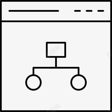 线点连接网络浏览器连接图标图标