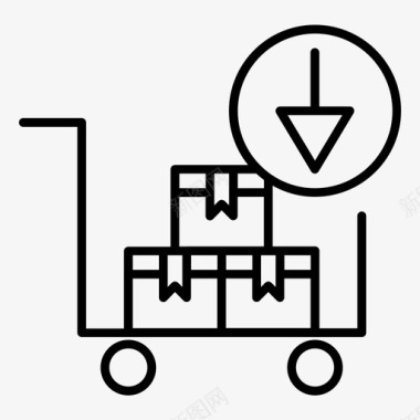 进口产品交货包装图标图标