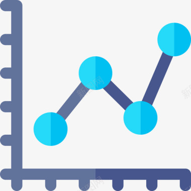 上升折线图折线图数据库和服务器10平面图图标图标